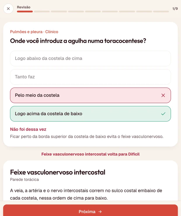 Revise na hora certa