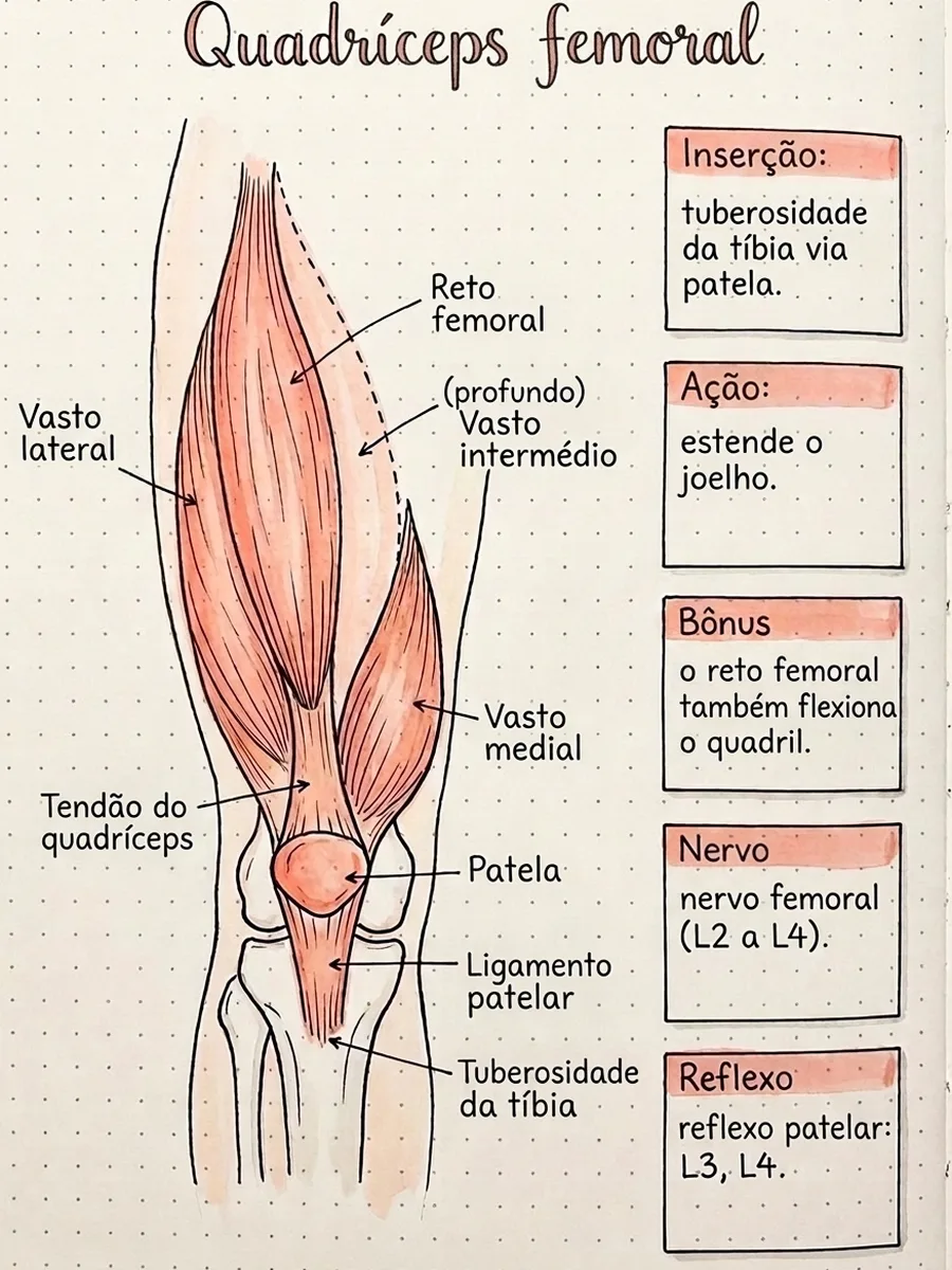Ficha: Quadríceps femoral